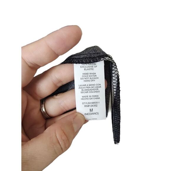 Ambiance Women's Size Medium Black White Striped On/Off Shoulder Hi Low Romper - Picture 5 of 6